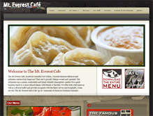 Tablet Screenshot of mteverestcafe.com